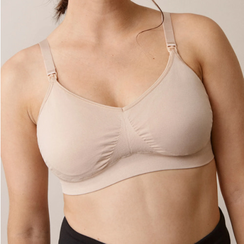 Seamless nursing bra with pads - Beige | Boob Design