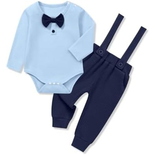 SANMIO Baby Boy Clothes Outfits 0 3 6 12 18 Months Long Sleeve Romper and Pants Sets Infant Baby Boy Fall Winter Clothing Set