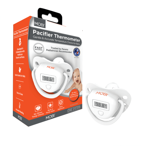 MOBI Digital Pacifier Oral Thermometer for Infants - Accurate Baby Fever Thermometer,