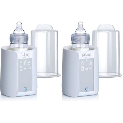 Chicco Digital Bottle Warmer & Sterilizer for Baby Bottles and Milk Bags Eliminates 99.9% of Germs 4 Heating Options Digital Touchscreen Automatic Shut-Off & Sound Alert (Pack of 2)
