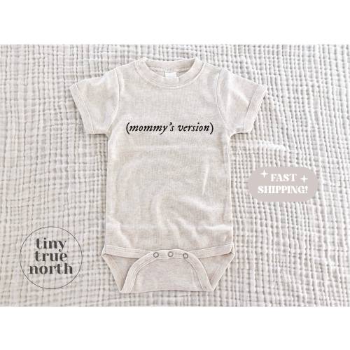 Mommy&#39;s Version One Piece, Personalized Version One Piece, Taylor Baby Onsie, Swift Baby Clothes, Little Swift Baby Shower Gift