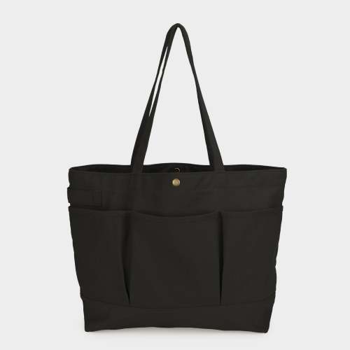 Gardenheir Cotton Canvas Tote Bag in Black