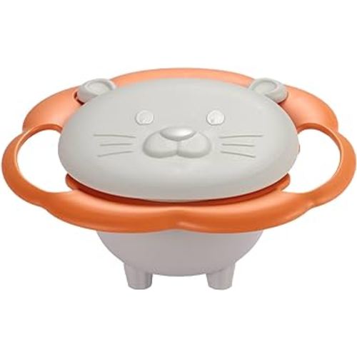 New Upgraded Gyro Bowl Magic Bowl 360° Rotation Spill Proof Snack Cups with Lid