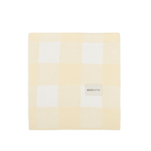 Blanket LUCA Butter + White · Minicoton