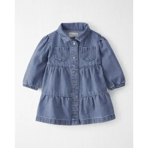 Baby Girl Organic Cotton Denim Dress - Little Planet | Carter's