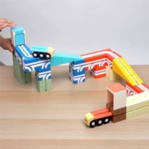 QBI Magnetic Track and Blocks Play Starter Set