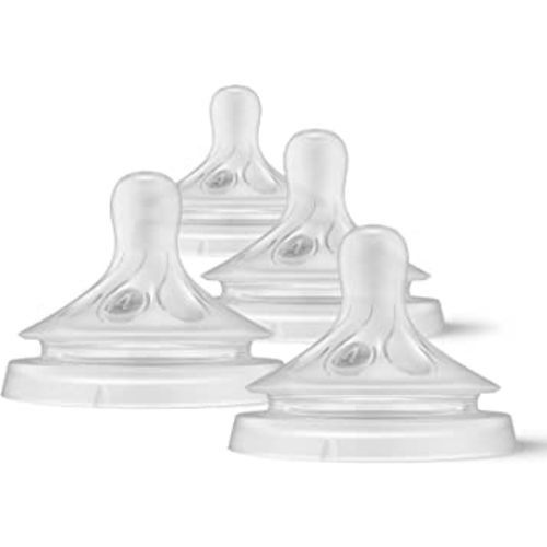 Philips Avent Natural Response Baby Bottle Nipples Flow 4, 3M+, 4pk, SCY964/04