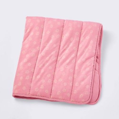 Rayon from Bamboo Jersey Quilted Blanket - Ditsy Floral - Pink - Cloud Island™