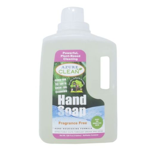 Hand Soap, Fragrance Free, 128 floz drain-back bottle