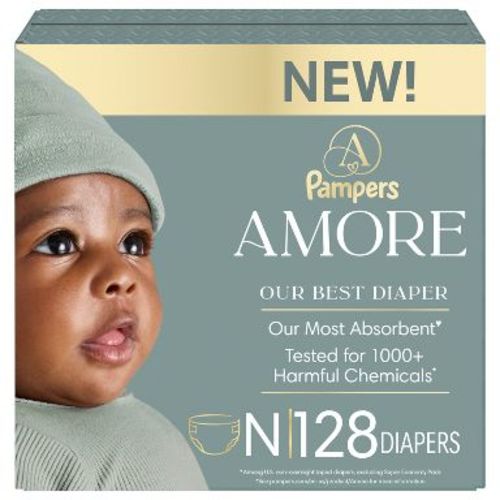 Amore by Pampers Diapers Enormous Pack - Size Newborn - 128ct