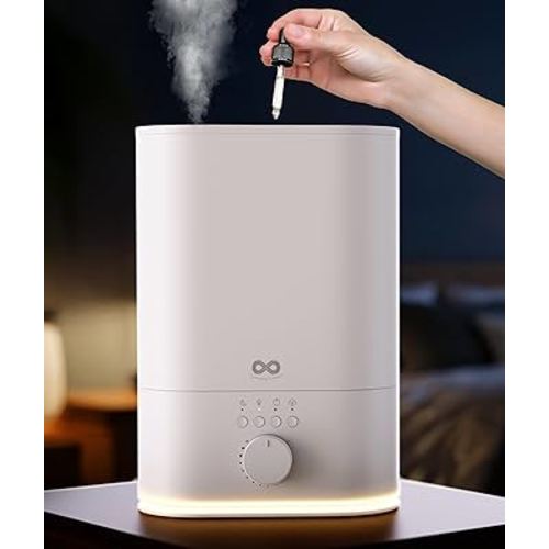 Everlasting Comfort 6L Humidifier Large Room, High Mist Output 60 HR Runtime Ultrasonic Top Fill Humidifiers for Bedroom, Easy to Use & Clean for Home, Baby Humidifier, Plants, Congestion, Indoor