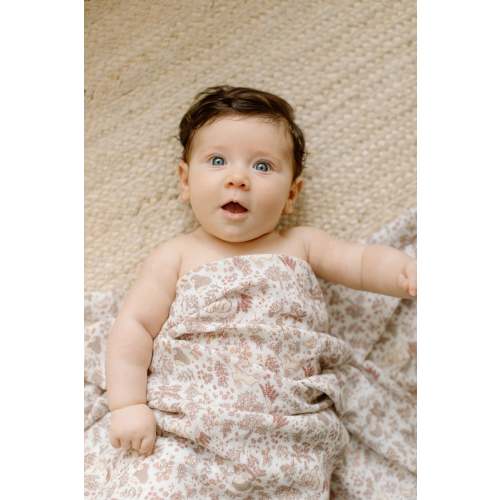 Muslin Swaddle - Hedgehog Forest