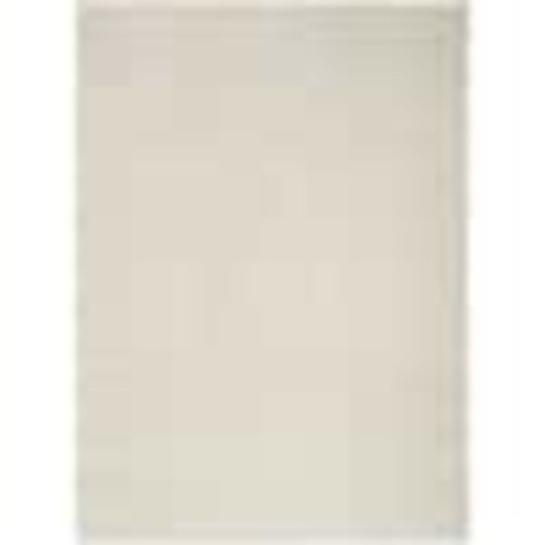 Nourison Cozy Modern Ivory Grey 7 ft. x 9 ft. Linear Contemporary Area Rug 993847