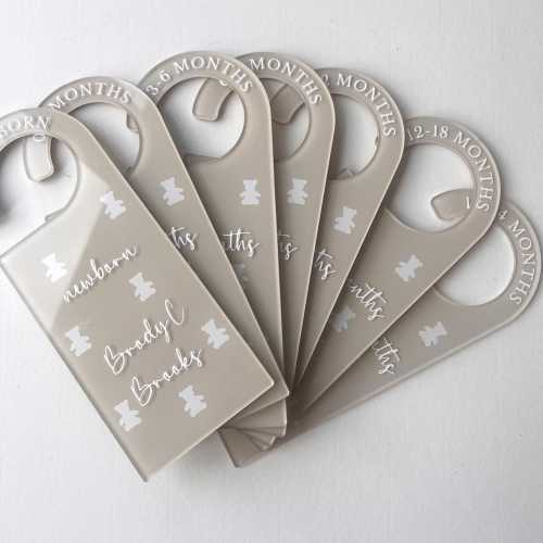 Custom Baby Closet Dividers | Acrylic Nursery Organizer,