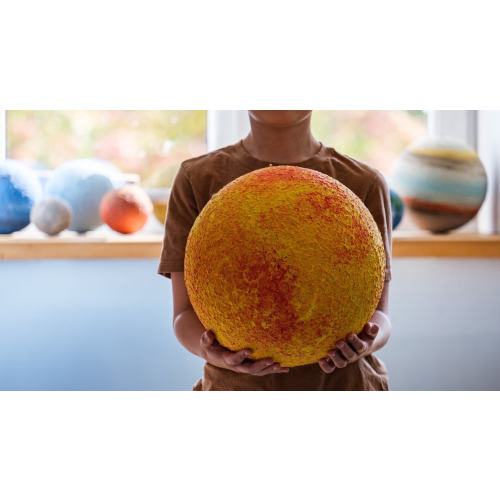 Very Large Solar system model set, Hanging planets with hooks, Sun & Planets science project, Planetarium Painting, Space objects