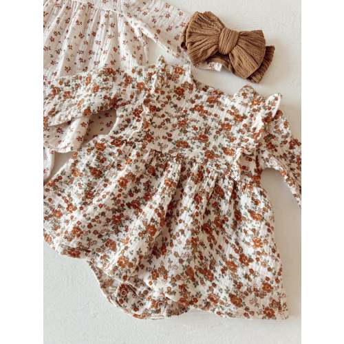Ruffle Bubble w/ Skirt, Prairie Calico