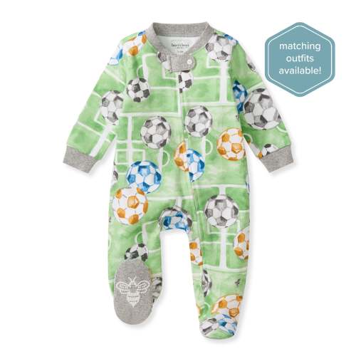 Soccer Field Organic Cotton Sleep & Play – Burt's Bees Baby