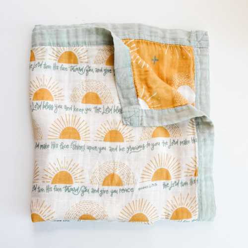 Blessing Luxury Double Sided Muslin Catholic Blanket