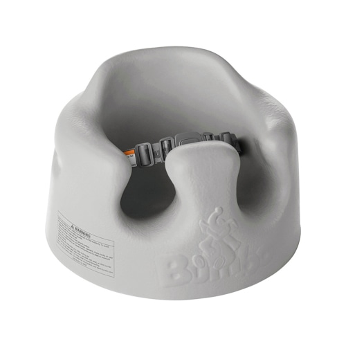 Bumbo Newborn Floor Seat with Adjustable Harness, Cool Gray