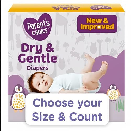 Parent's Choice Dry & Gentle Diapers Size 1