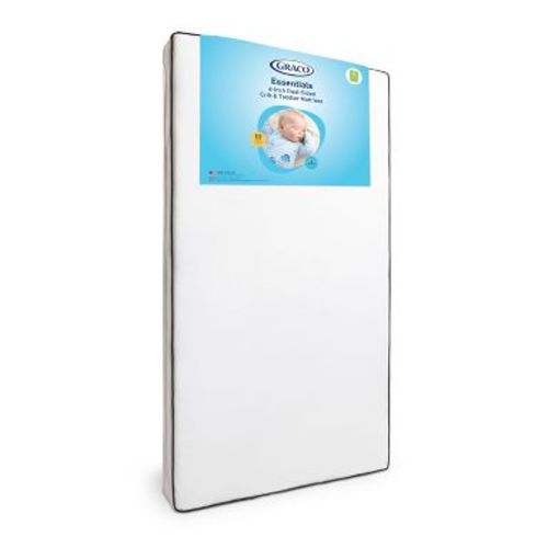 Graco Essentials 6" Dual-Sided Baby Crib and Toddler Bed Mattress: Firm, Waterproof Removable Cover, 8 lbs