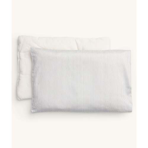 Organic Toddler Pillow with Pillowcase Midnight Stripe – ergopouch US