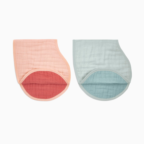 Classic Cotton Muslin Burpy Bibs (2 Pack) - Mother Earth   Organic