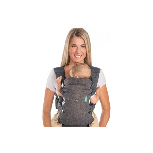 Amazon.com: Infantino Flip 4-in-1 Convertible Baby Carrier, Adjustable, Ergonomic Babywearing, Registry Essential, Baby Carrier for Newborn to Toddler, Gray : Baby