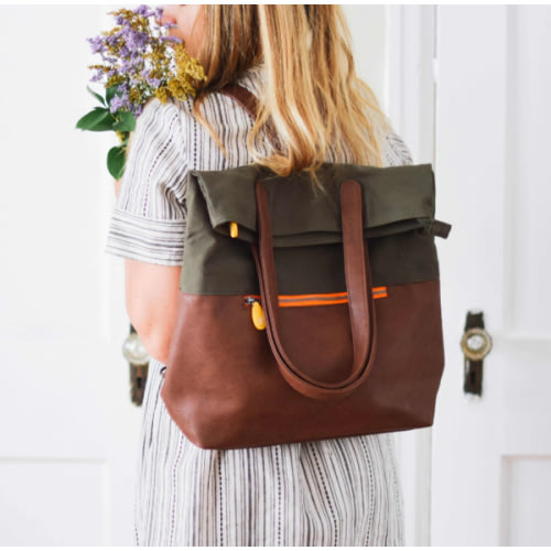 Greenpoint Eco Tote Backpack: Sustainable Chic (Organic Cotton, Conver