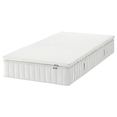VALEVÅG Mattress and mattress pad - firm white/Nisseholm white Twin