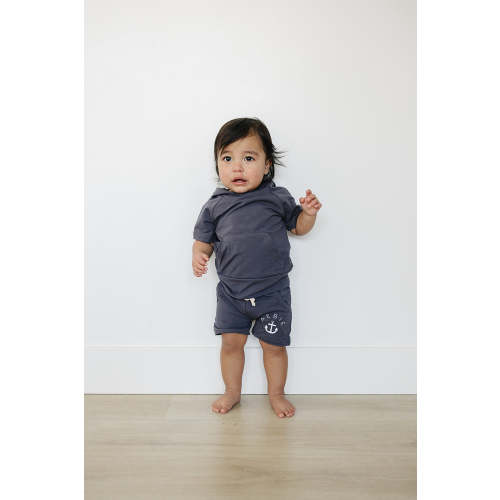 Slate Hooded Tee – Peachee