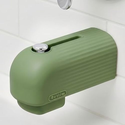Roslim Silicone Baby Bathtub Faucet Cover, Bath Faucet Cover for Kids Bathtub Safety, Spout Cover for Baby, Toddler，Upgraded Bath Tub Spout Protector Cover, Universal Fit, Olive Green