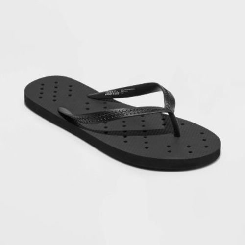 Shower Flip Flops Black - Room Essentials™