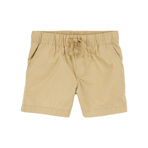 Toddler Pull-On Poplin Shorts - Khaki | Carter's