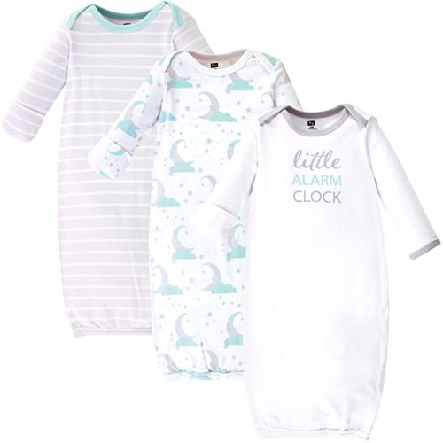 Hudson Baby Unisex Cotton Gowns - 0-6 Months