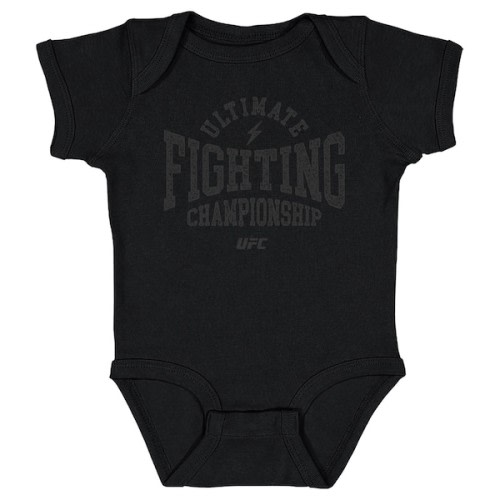 Infant Black UFC Vintage Text Bodysuit