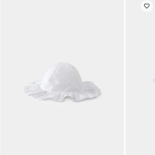 Baby Girl Cotton Swiss Dot Sunhat - White - OshKosh B'gosh | Carter's