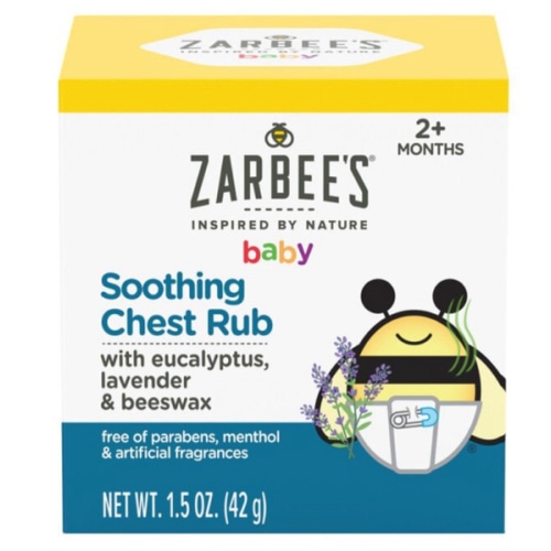 Zarbee's Baby Soothing Chest Rub, Eucalyptus, Lavender & Beeswax, 1.5 OZ