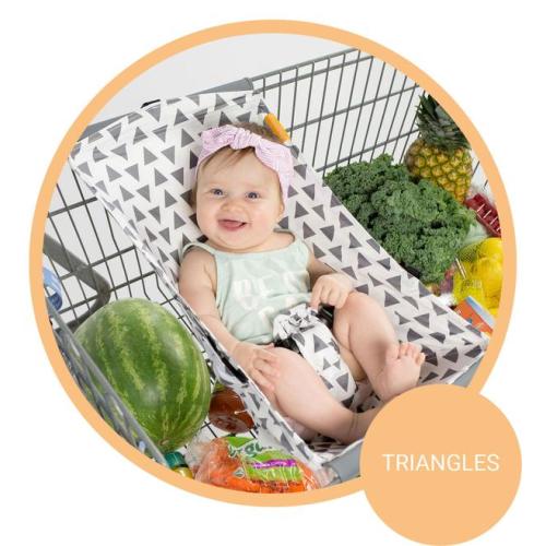 Baby Shopping Cart Hammock - Triangles