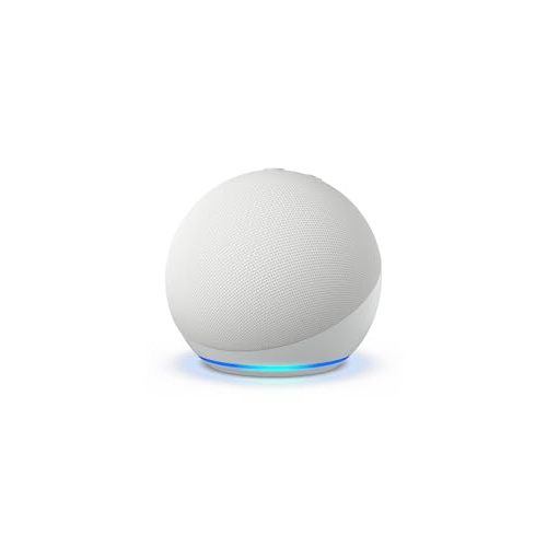Amazon Echo Dot (newest model) - Vibrant sounding speaker, Designed for Alexa+, Great for bedrooms, dining rooms and offices, Glacier White