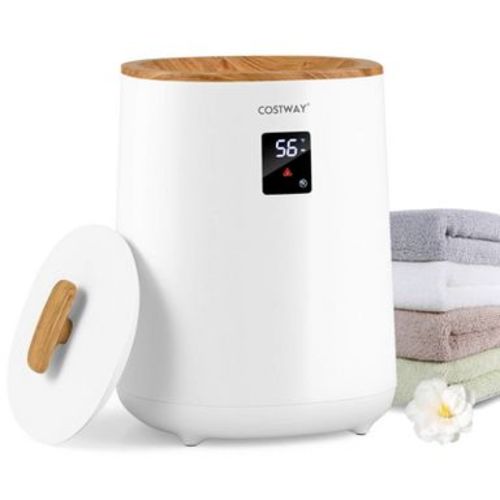 Costway 18L Towel Warmer for Bathroom with LED Display Auto Shut off for 2 40” x 70” Towels