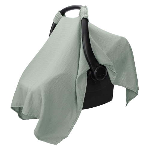Comfy Cubs, Baby Car Seat Cover, Fern, Green, 70% Rayon
