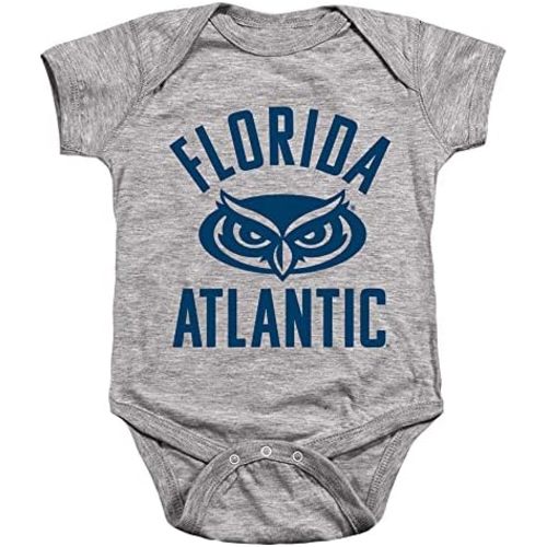 Florida Atlantic University Official One Color Owls Logo Unisex Infant Snap Suit for Baby