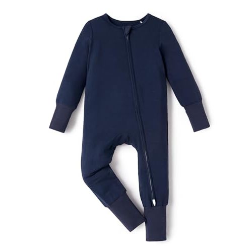 PATPAT Baby Pajama with Bamboo Viscose, Footie Jumpsuit Romper with 2-Way Zipper for Baby Boy Girl Toddler Sleeper Sleepwear