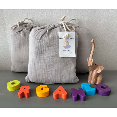 100% Organic Cotton Gauze Muslin Crib Sheet – Nature Kids Co.
