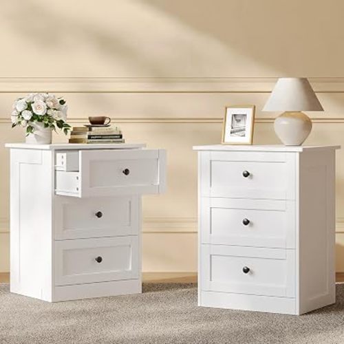 wanan 9 Drawer Dresser for Bedroom, White Modern 59'' Wide Wood Chest of Drawers, Dresser TV Stand, Storage Organizer with Metal Handles for Living Room, Hallway, Entryway