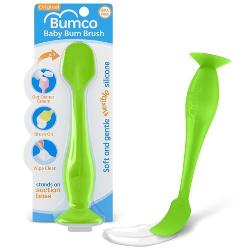 Bumco Diaper Cream Spatula - BPA-Free Diaper Bag Essentials, Soft Butt Spatula Baby, Mom-Invented Butt Paste Spatula, Bumco Diaper Cream Spatula, Flexible Diaper Cream Applicator, Baby Bum Brush