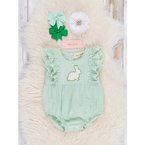 Green Bunny Ruffle Bubble