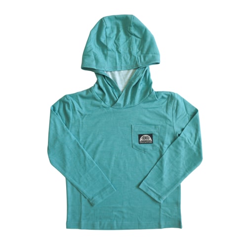 Blue UPF Little Surfer Dude Logo Hoodie
