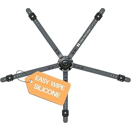 Wipe Clean Silicone High Chair Straps - Universal 5 Point Replacement Harness for Baby Highchairs